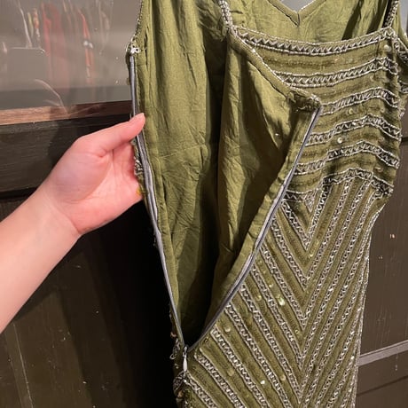 beads embroidery dress