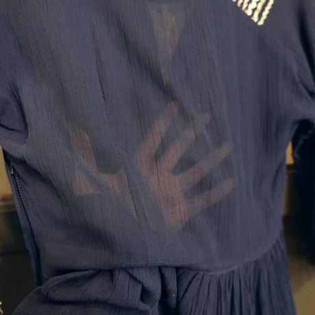 〜60s vintage dress / navy
