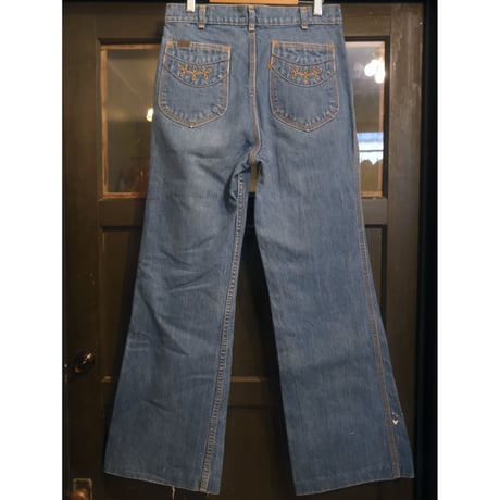 70s orange tab Levi's flare denim