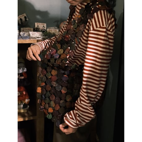 yoyo quilt vest