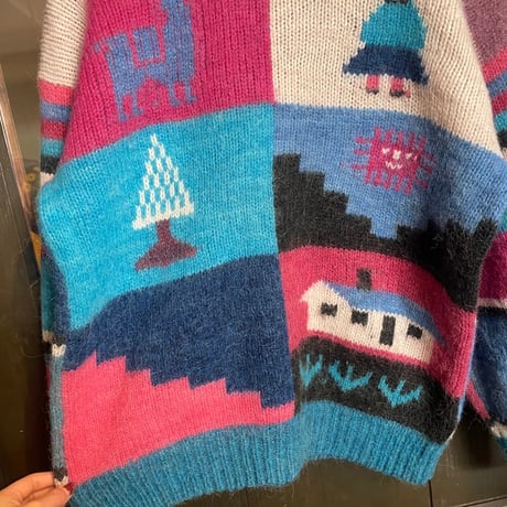 "girl&house" illust knit
