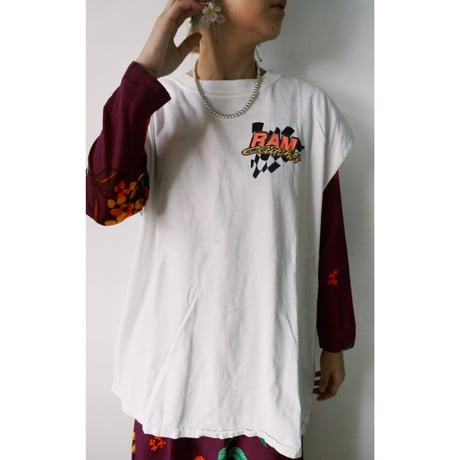 cutoff print tee