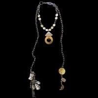 eski. original shell chain necklace "△○"