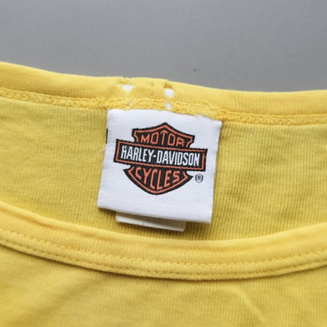 Harley-Davidson T-shirt / orange × yellow