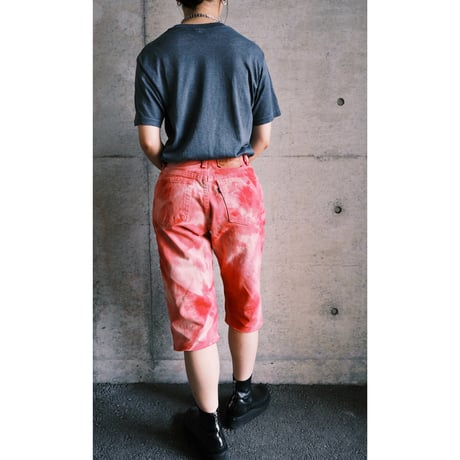 Levi’s / tie dye half denim “pink”