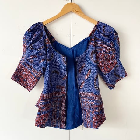 African batik tops with rhinestones