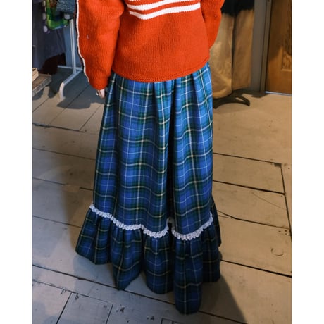 〜70s vitage / check skirt