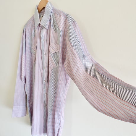 Ranch and town / stripe western shirt