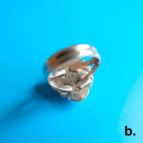 navajo / spiny oyster shell ♡ ring