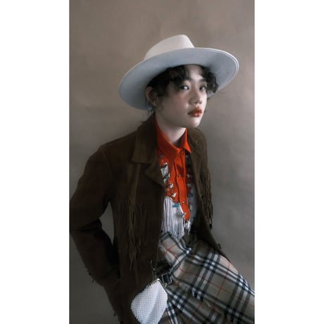 eski. original felt hat / ivory