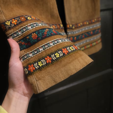 leather flare pants with tyrol tape