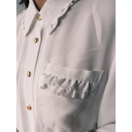 frill white shirt