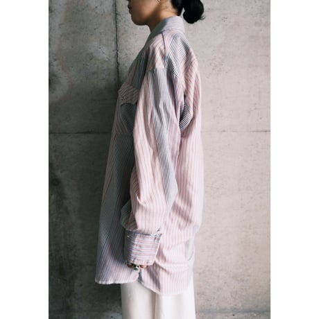 Ranch and town / stripe western shirt