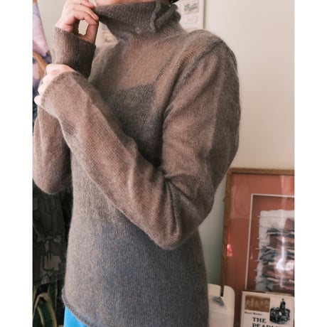 see-through mohair knit