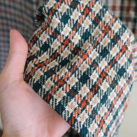 check tweed pants
