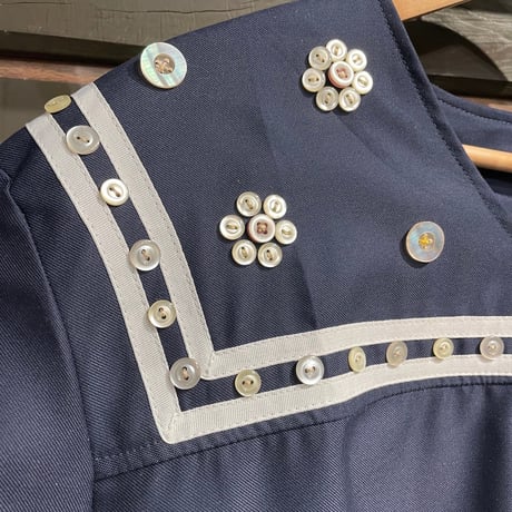 eski. remake / Croatian army sailor tops with "button flower"