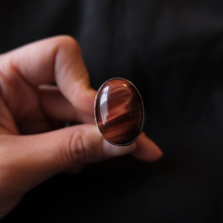 red tiger eye ring