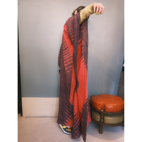 tie-dye embroidery dress