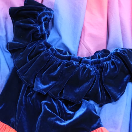 velours × gradation dress