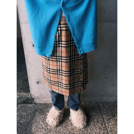 Burberrys / wool check skirt