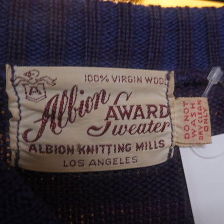 vintage lettered knit