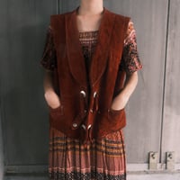 leather vest with star concho