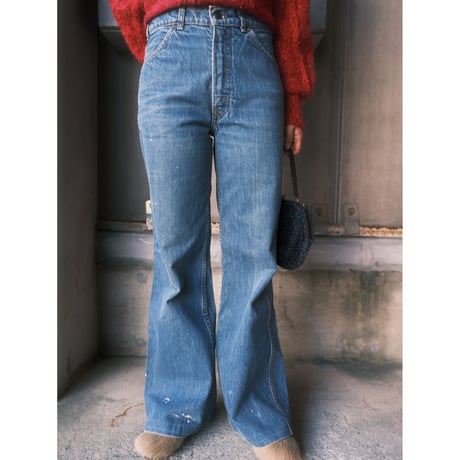 70s orange tab Levi's flare denim
