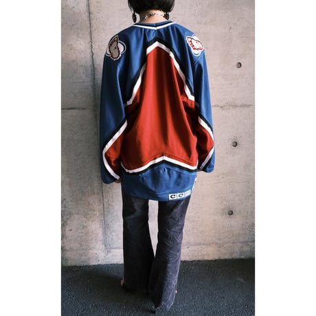 corduroy flare pants "navy"