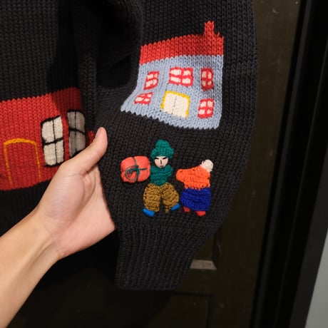 3D cotton knit "church"