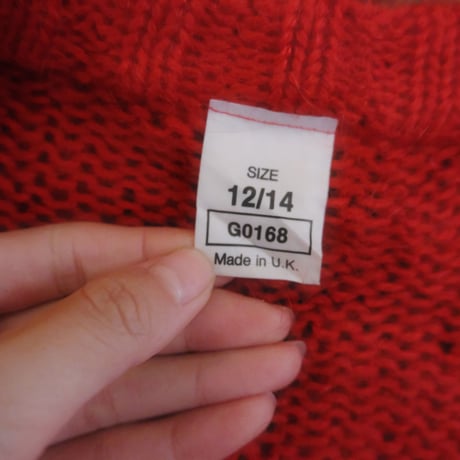 made in UK / mohair knit cardigan