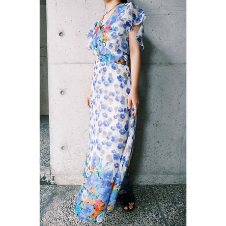70s flower dress