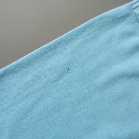 old print tee "cat" / blue