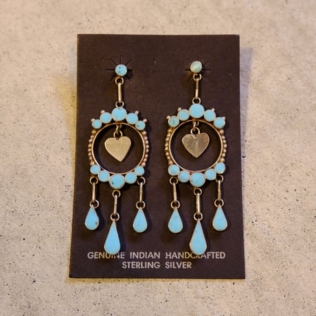 Indian jewelry / turquoise heart pierce