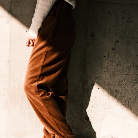 brown velours  pants