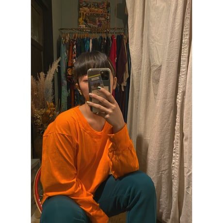 Dutch army / long-sleeve orange tee