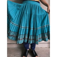 vintage mexican skirt / black tape