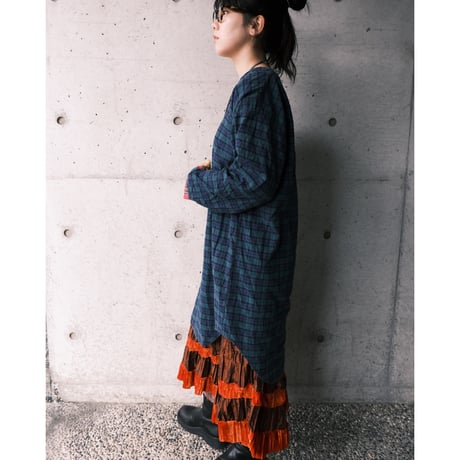 "Garfield" check cotton dress