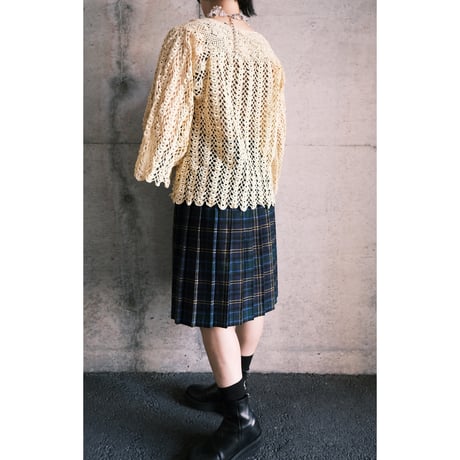 crochet cardigan with flare sleeve