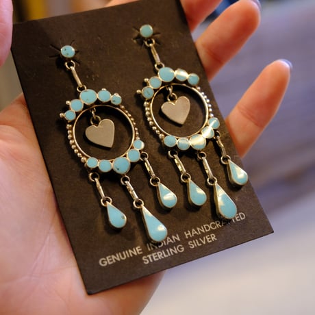 Indian jewelry / turquoise heart pierce
