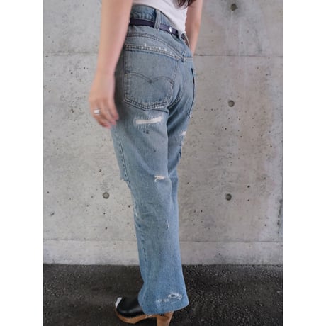 leather belt with ♡ concho