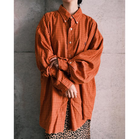RalphLauren / orange check shirts