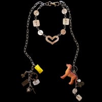 eski. original shell chain necklace "dog"
