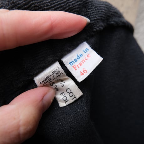 black velours pants / made in France