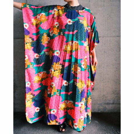 flower poncho dress