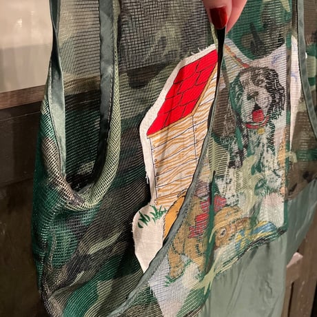 eski. remake / "dog" mesh camo vest