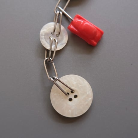 eski. original shell chain necklace "troll"