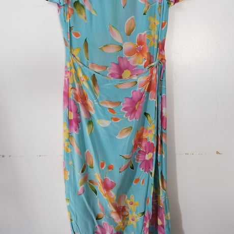 MAGGY LONDON / silk  flower dress