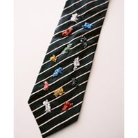 "繕う" collaboration beads embroidery necktie "colorful crystal"