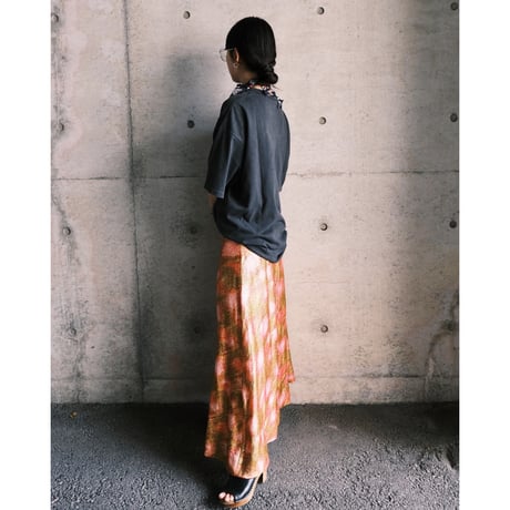 〜70s vintage gold flare skirt