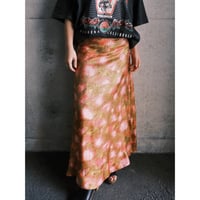 〜70s vintage gold flare skirt